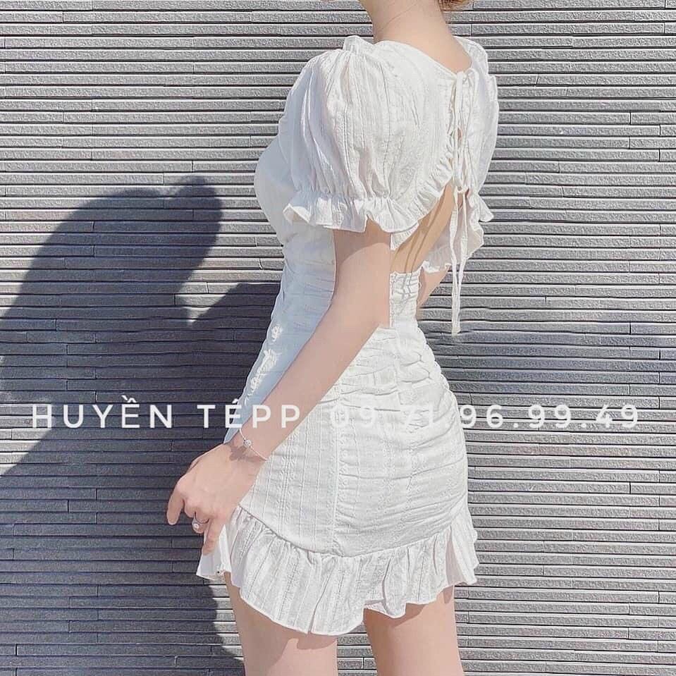 ĐẦM TƠ XƯỚC - ĐẦM TƠ XƯỚC HỞ LƯNG - ĐẦM KIEU NỮ - [ XẢ KHO 3 NGÀY ] - mua hóa đơn trên 300k được tặng 1 phần quà từ shop CAROTSHOP