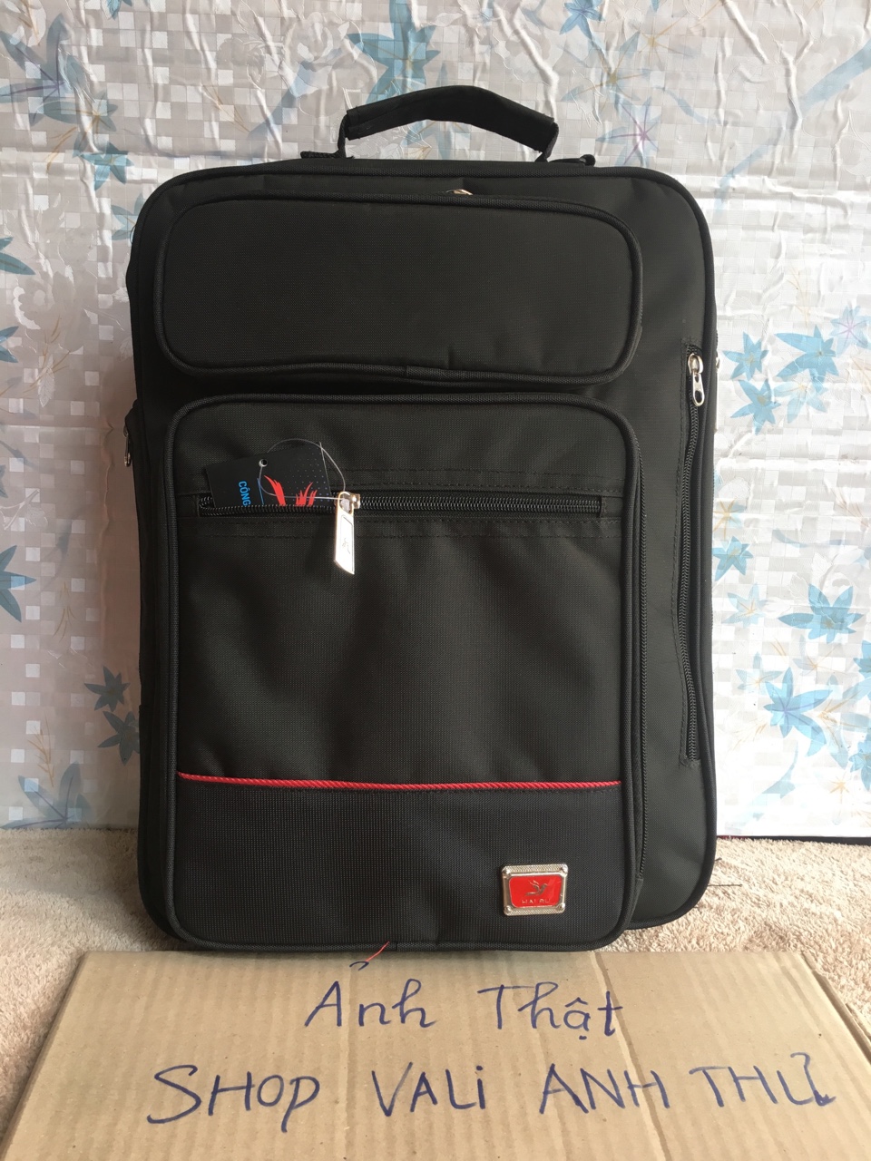 40x30cm Cặp đa năng (Có ngăn đựng nước) túi hộp 9 ngăn dành cho học sinh giáo viên công sở, Cặp Hải Âu 9 ngăn - HA19