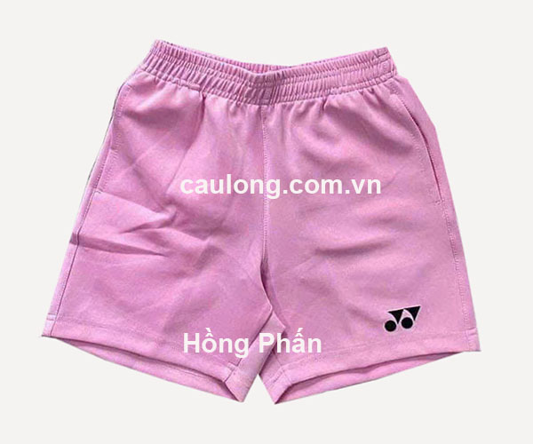 Quần Short Cầu Lông Nam Yonex Logo Hồng Phấn