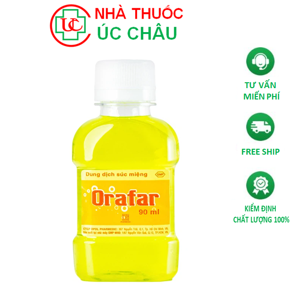 Orafar, dung dịch súc miệng orafar , bảo vệ răng miệng, sạch mùi hôi