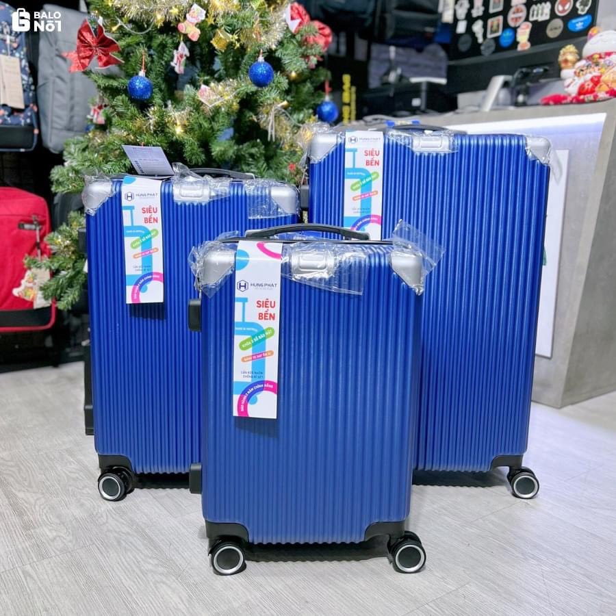 Vali kéo du lịch model HÙNG PHÁT 218 / 28/24/20 NHỰA DẺO PP THỜI TRANG - CHỐNG RẠCH TRỘM - CHỐNG TRẦY XƯỚC KHOÁ ÂM TSA SIZE 20 & SIZE24 & SIZ28