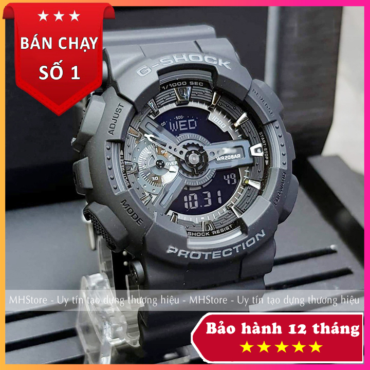 Đồng hồ nam Casio G-shock GA110 - Chống nước đa năng, thể thao, năng động - Đồng hồ GShock nam cá tính⚡ BH 12 tháng [Tặng thêm pin]