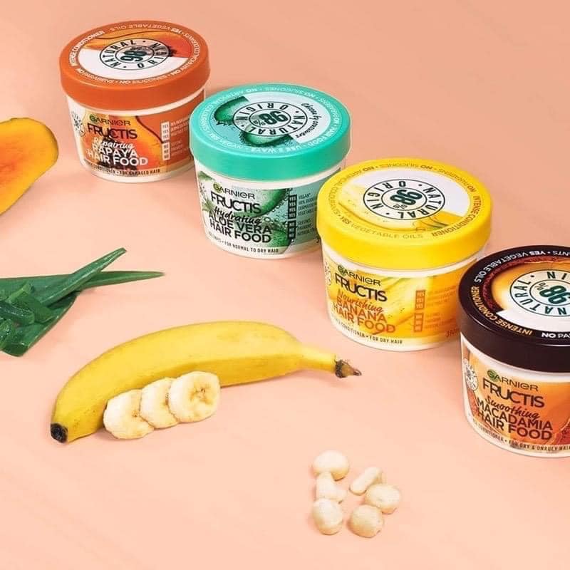 Kem ủ dưỡng tóc garnier frutis hair food smoothing 390ml - đầy đủ bill chemist của úc