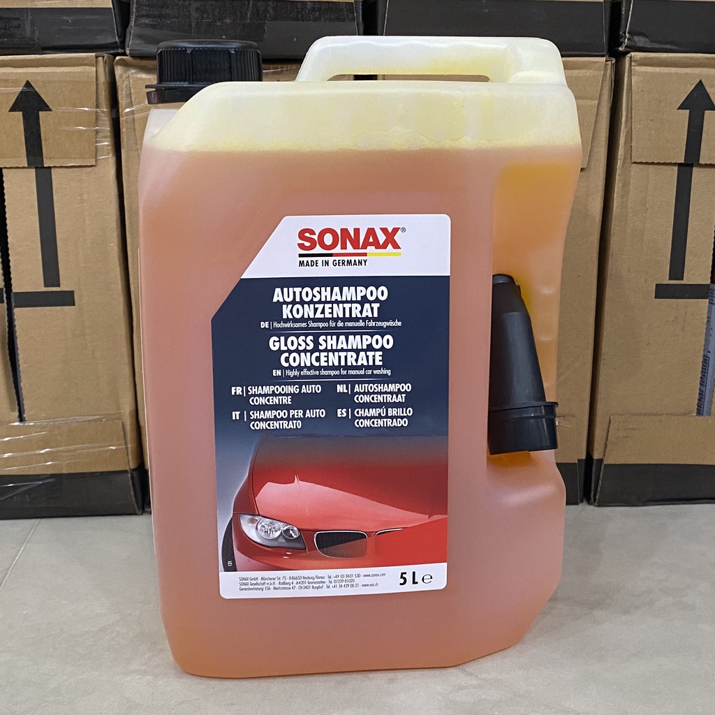 Nước rửa xe sonax gloss shampoo can 5l