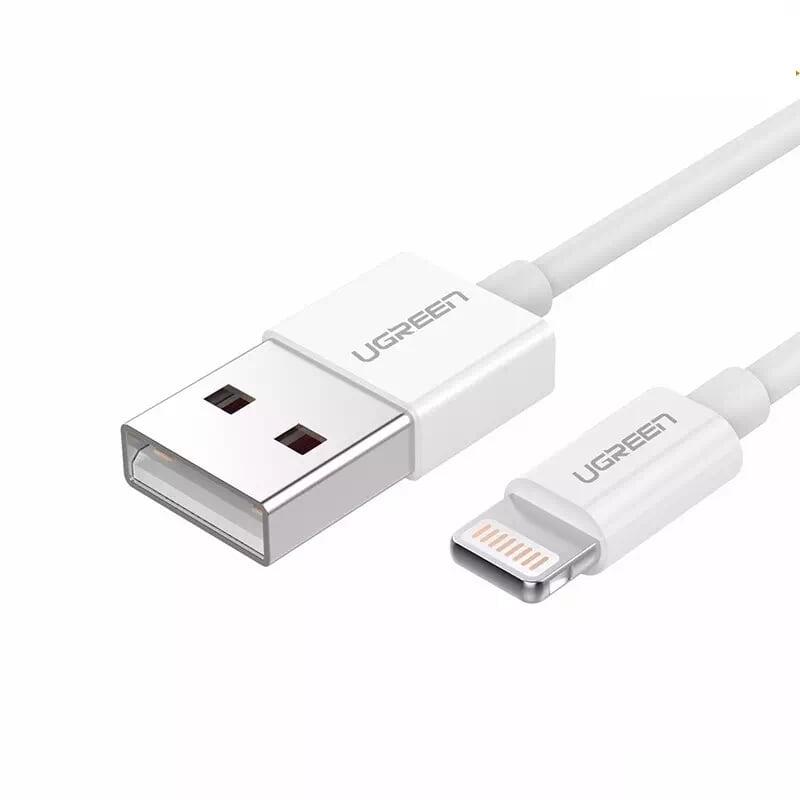 Ugreen 20728 1m màu trắng abs cáp lightning sạc + truyền dữ liệu cho iphone us155