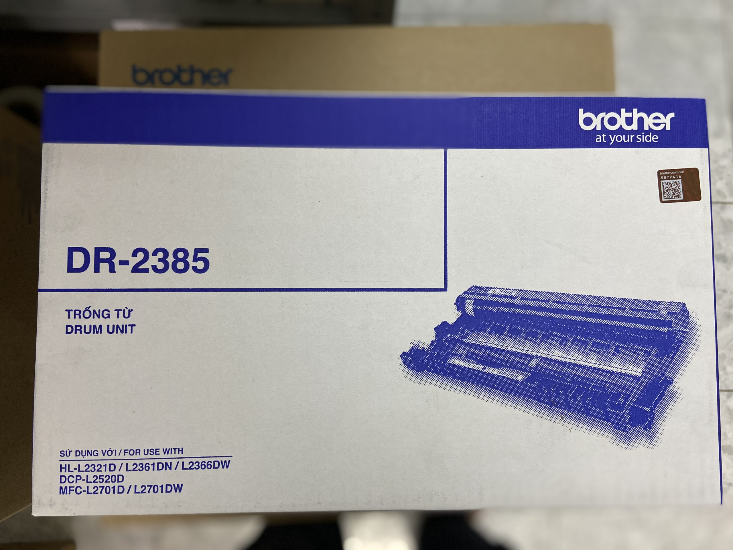 [HCM]Cụm Drum Brother DR 2385 - Hàng chính hãng -  Dùng cho máy Hl-L2361DN HL-L2321D HL-L2366DW MFC-L2701D MFC-L2701DW