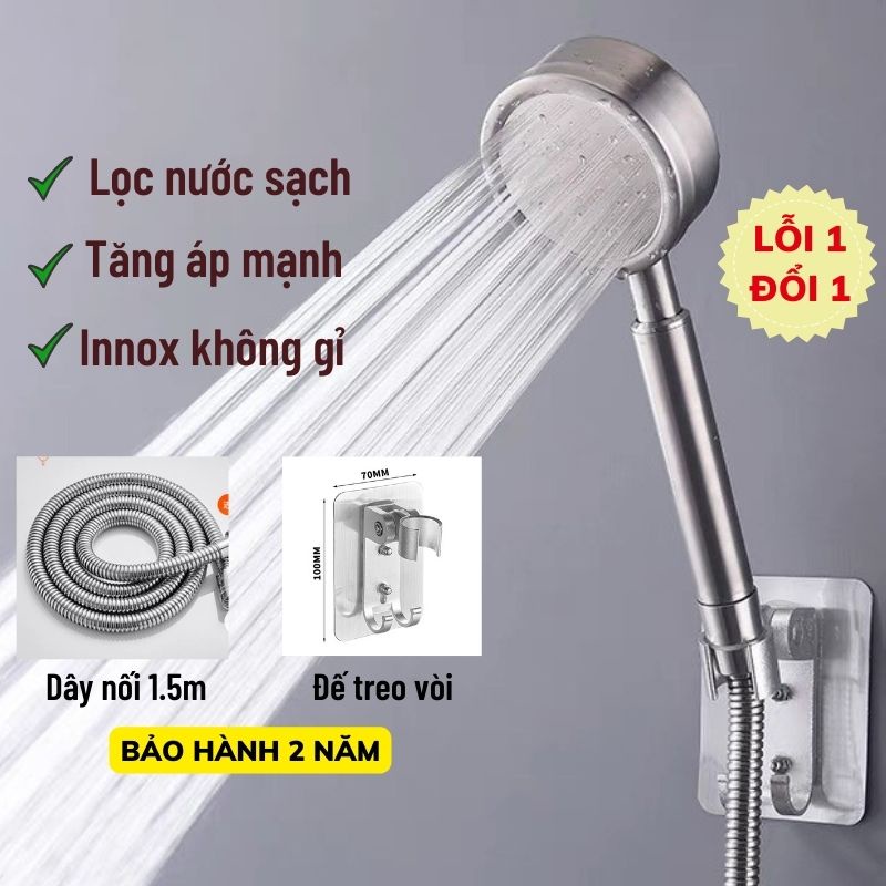 Vòi sen tăng áp vòi hoa sen siêu mạnh tiết kiệm nước bách hoá daiki