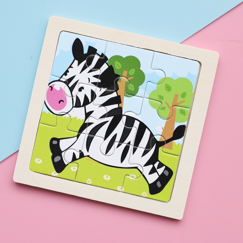 Tranh Ghép Hình Cho Bé - 9 Mảnh, Size Nhỏ, Kích Thước 11x11 cho bé SHOPER