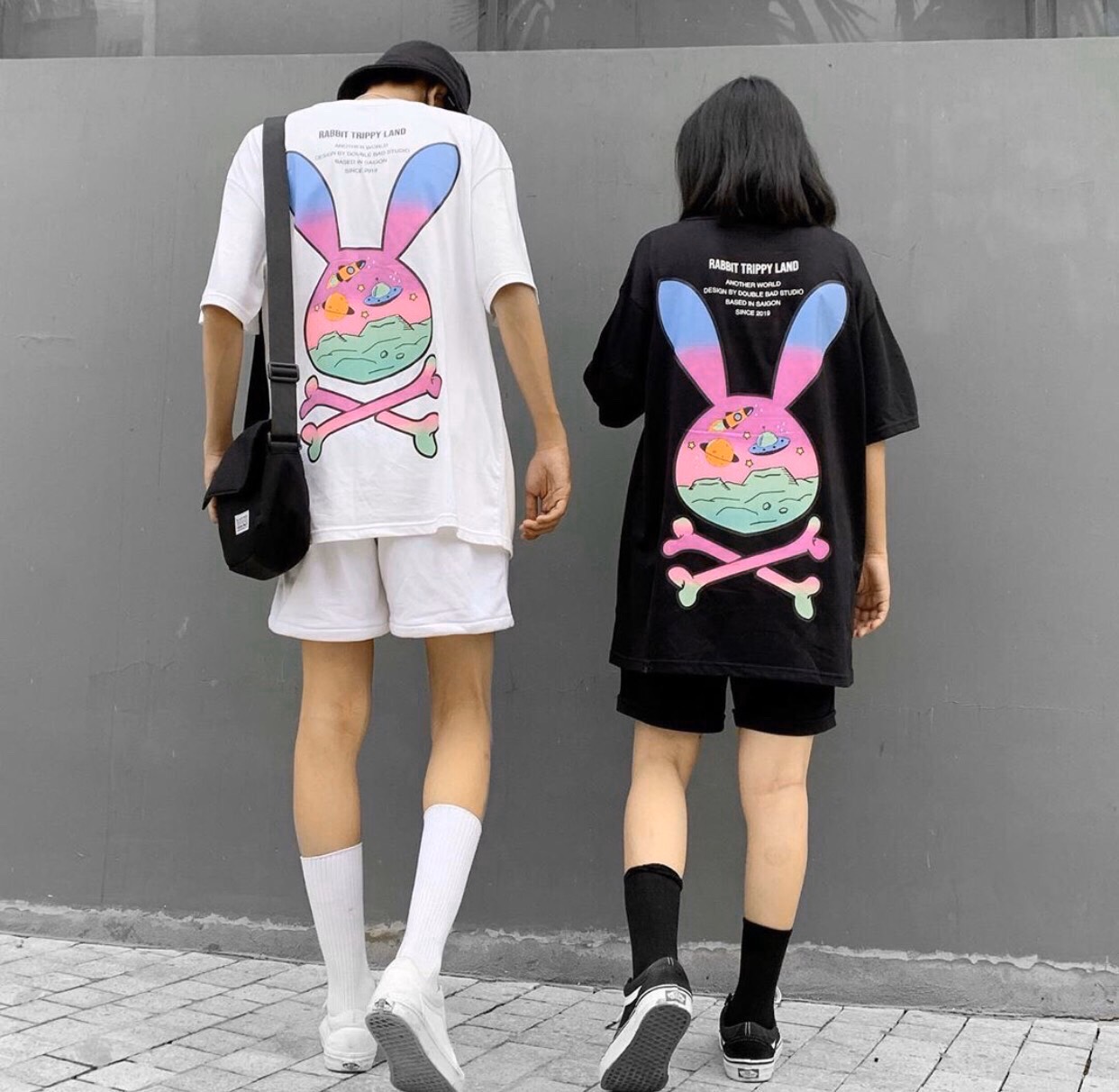 [HCM]ÁO THUN UNISEX TRIPPY ĐẦU THỎ XƯƠNG HEO 3D TUYỆT ĐẸP FROM RỘNG CỰC HOT 1REDSHOP