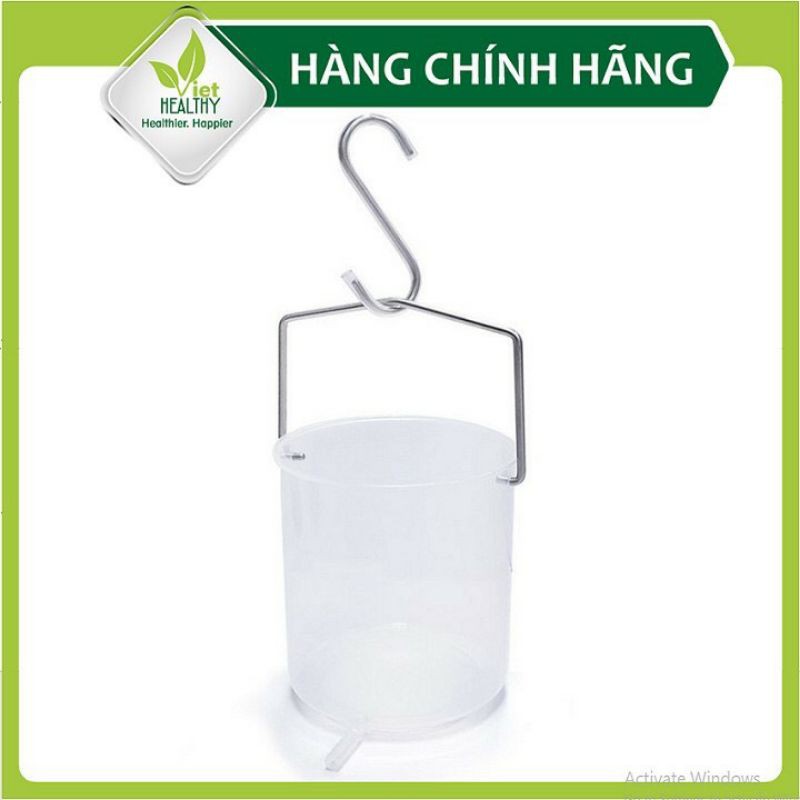 Bình chứa coffee enema ,thụt tháo cà phê, thụt tháo đại tràng, thải độc đại tràng. Màu trắng.