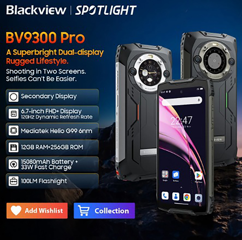 Điện thoại Blackview BV9300 Pro (12/256) Chính Hãng Mới 100% Nguyên Seal - màn hình 6.7 Pin 15.080 mah Chống nước chống va đập