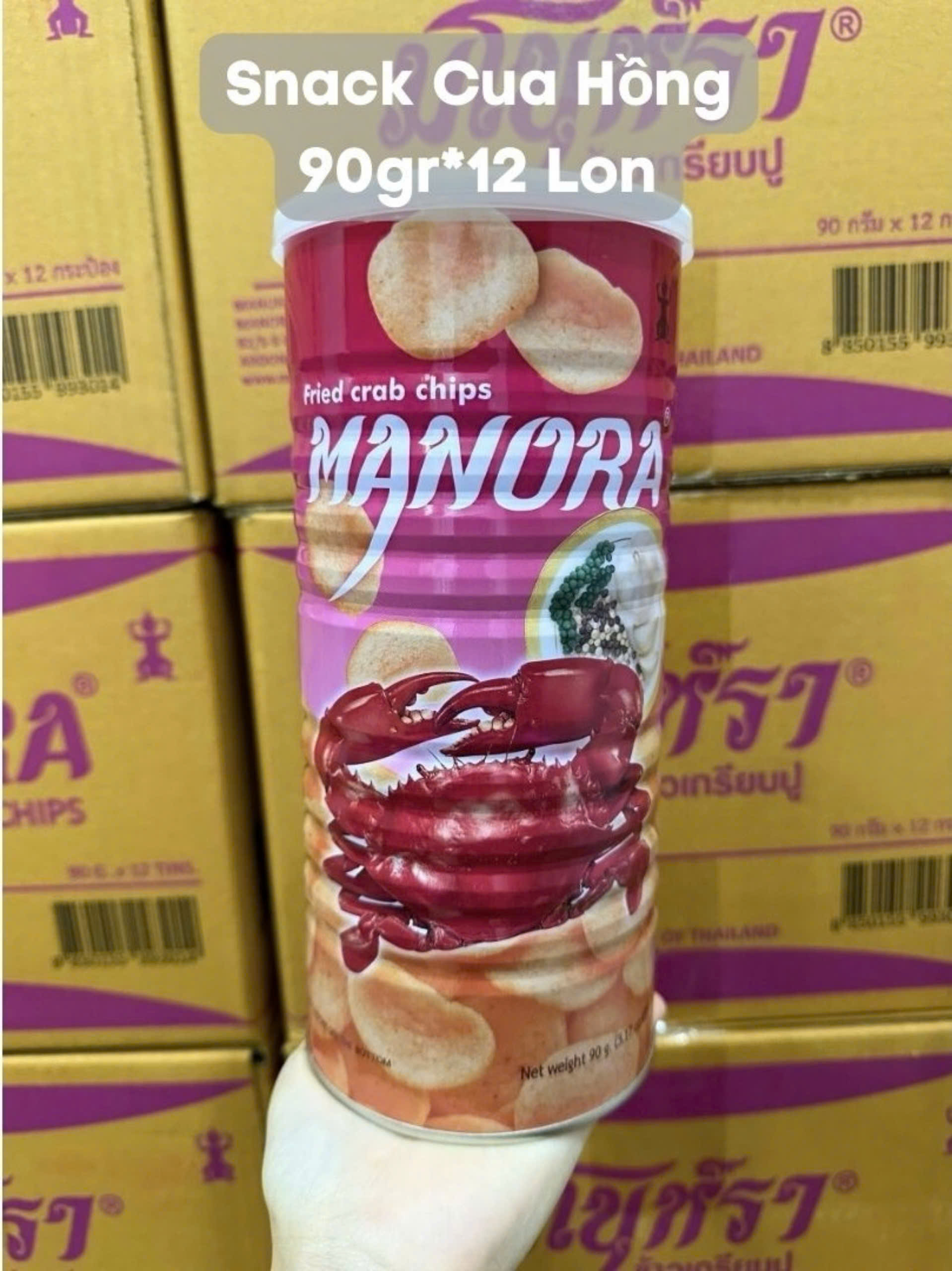 SNACK CUA MANORA THÁI LAN [LON 90GR]
