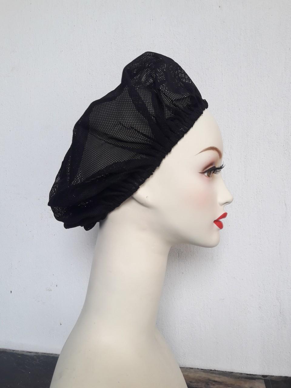 COMBO 10 NÓN LƯỚI TRÙM TÓC MÀU ĐEN (Hình Thật)