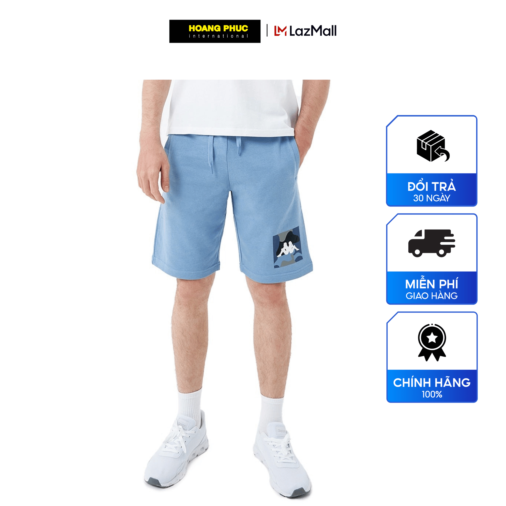 Quần short thể thao nam KAPPA thoáng mát, phong cách năng động 351D1WW