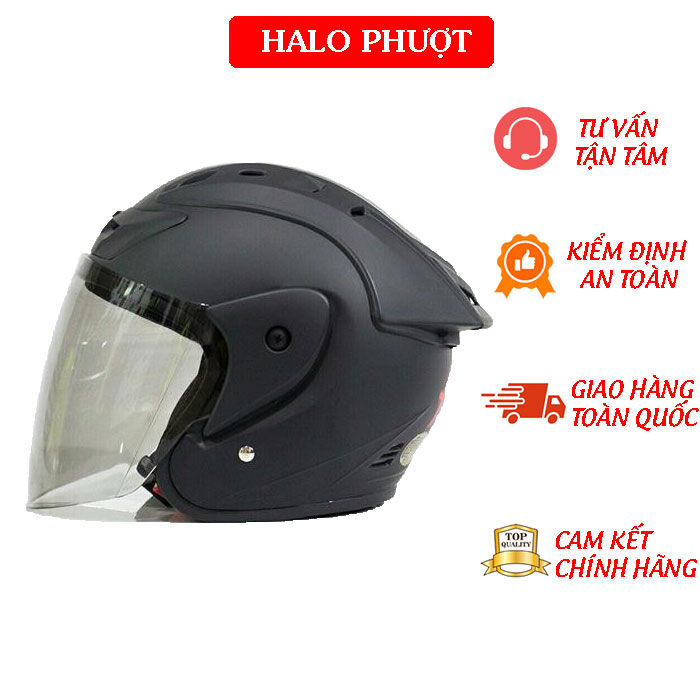 Nón bảo hiểm 3/4 asia m115