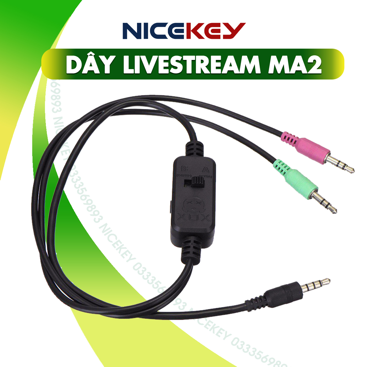 Dây Livestream XOX MA2 ⚡CAM KẾT CHÍNH HÃNG⚡ Kết Nối Soundcard Thu Âm Hát Live Với Điện Thoại