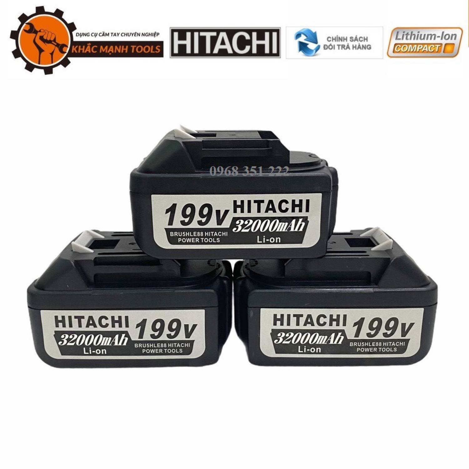 Pin máy siết bulong, máy khoan pin hitachi 10 cell