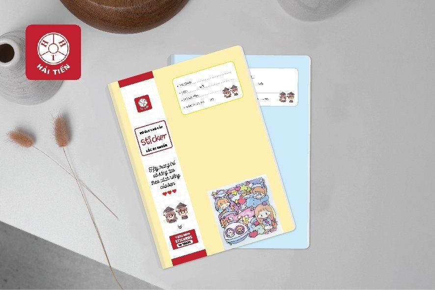 Hải tiến vở ô ly sticker - 100g/m2