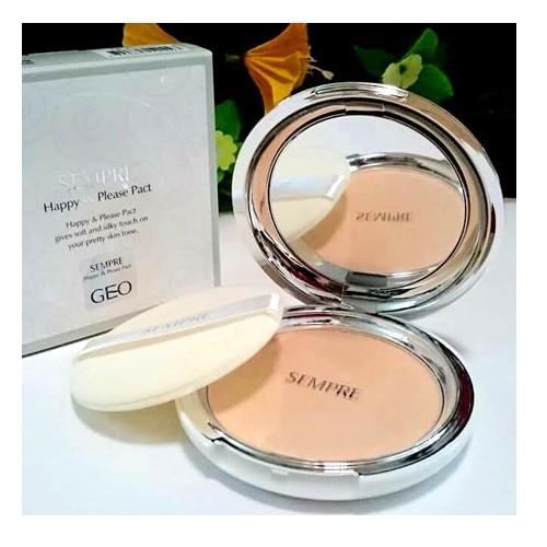 Phấn phủ siêu mịn kiềm dầu Geo Sempre Happy(Mọi loại da)