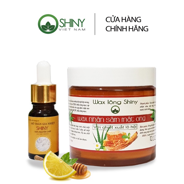 Combo sáp wax lông nhân sâm và mỡ trăn nguyên chất 10ml