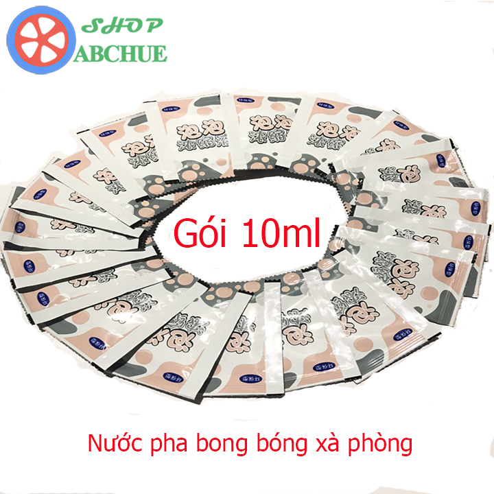 Nước Pha Bong Bóng Xà Phòng gói 10ml Cho Súng Bắn Bong Bóng, Đồ Chơi Thổi Bong Bóng Các loại
