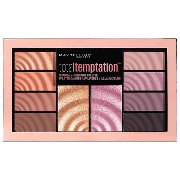 Bảng Màu Mắt Và Highlight Maybelline Total Temptation Eyeshadow & Highlight Palette - hàng nôị địa Mỹ