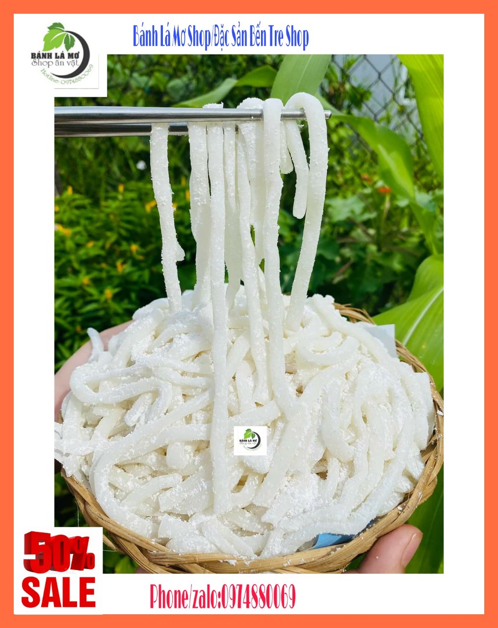 1kg bánh canh bột sắt- bánh lá mơ shop