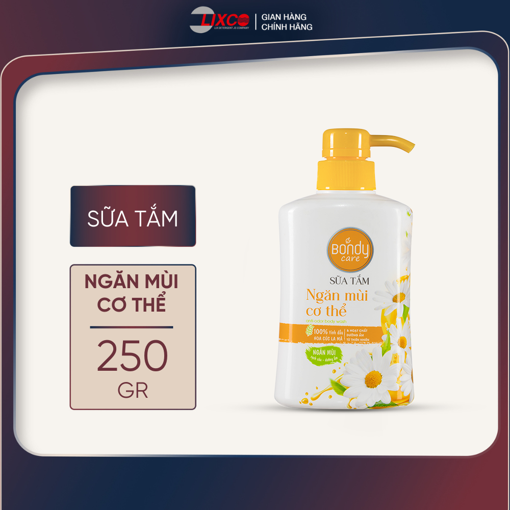 Chai 250g Sữa tắm ngăn mùi cơ thể Bondy Care, sữa tắm ngăn mùi lưu hương thơm tự nhiên Z0913- Lixco Việt Nam