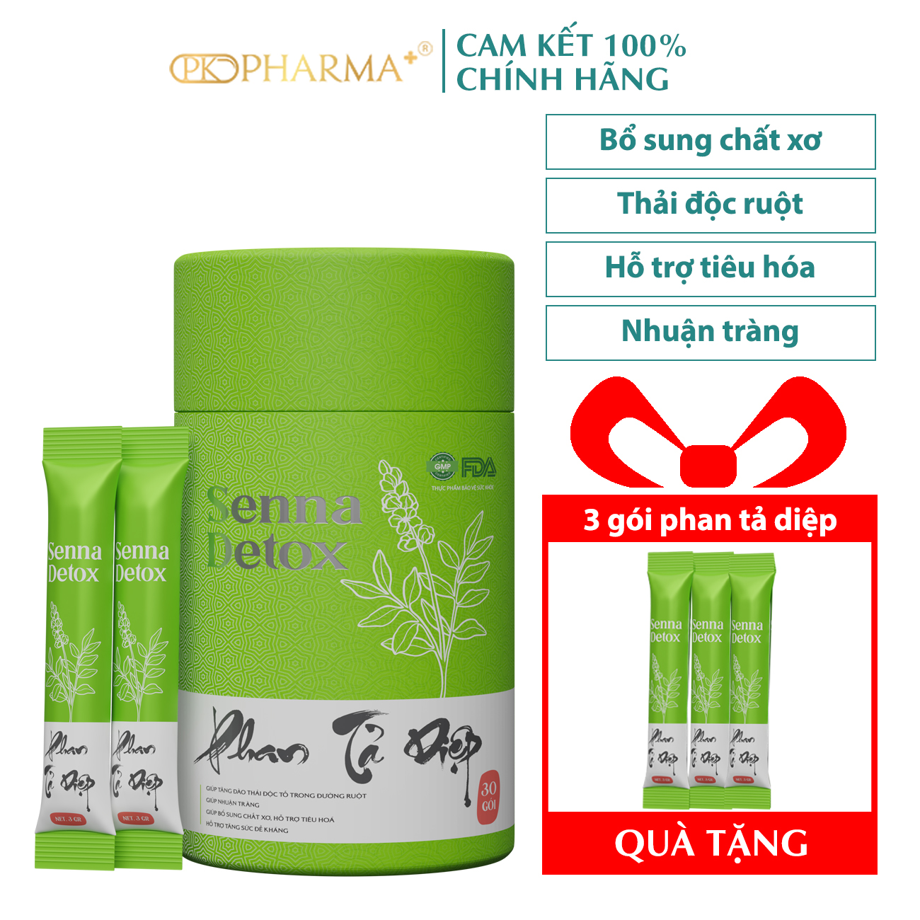 Phan Tả Diệp Senna Detox Thải Độc Ruột Pk Pharma