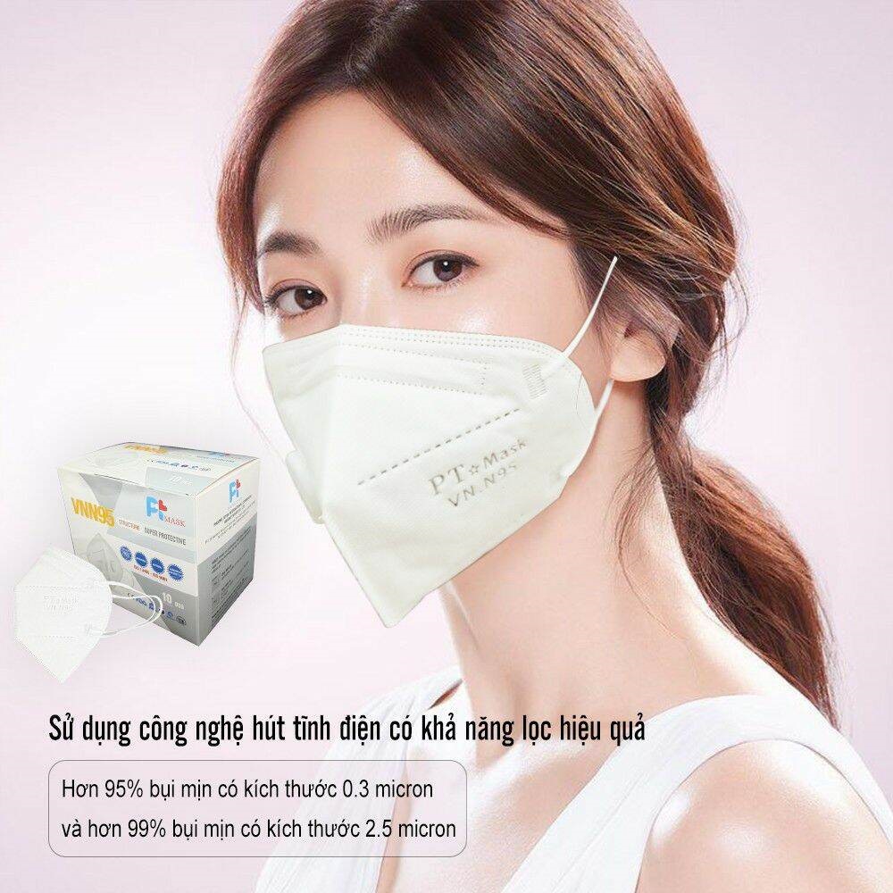 Khẩu trang van N95, Khẩu trang kháng khuẩn N95 có van, Khẩu trang lọc bụi N95 có van