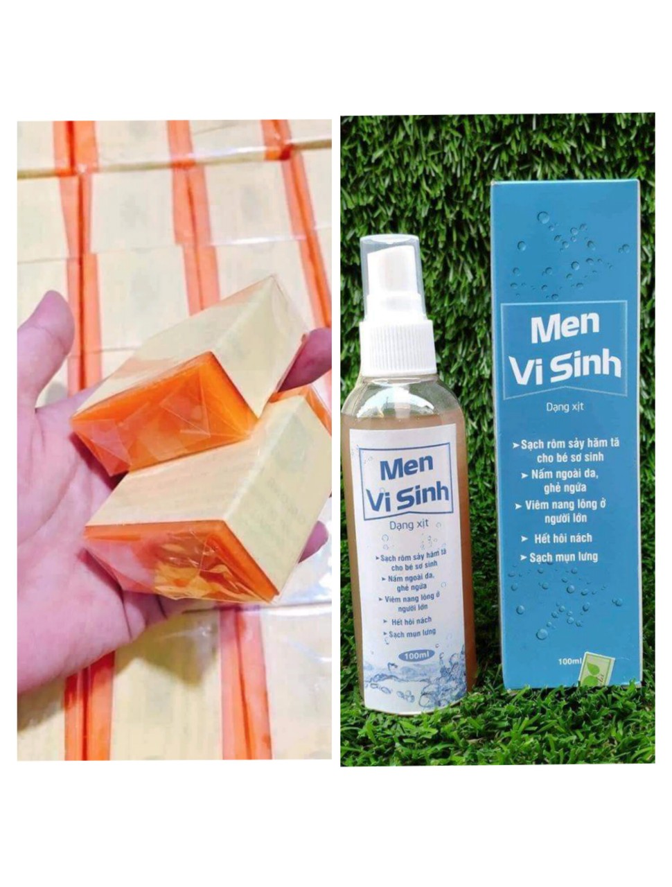 COMBO SOAP NGHỆ THAI LAN VÀ MEN VI SINH TAVIDA DỨT ĐIỂM MỤN LƯNG  chỉ sau một liệu trình 7-14 ngày tùy mức độ nặng hay nhẹ-dùng theo hướng dẫn của người bán để da nhanh đẹp