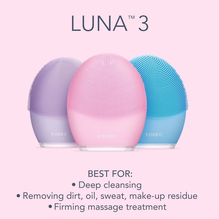 Máy rửa mặt foreo luna 3 chính hãng - bảo hành 2 năm
