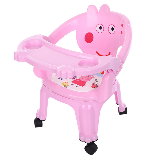 Ghế ngồi ăn cho bé hình heo Peppa / hình gấu