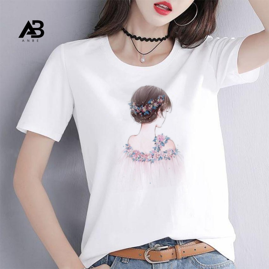 [CHUYÊN SỈ TOÀN QUỐC] Áo Thun Nữ Có Cổ Tròn Tay Lỡ Form Rộng Cô Gái Quay Lưng Đẹp Giá Rẻ 10k Phong Cách Hàn Quốc Kiểu Hot 2022 Anbe