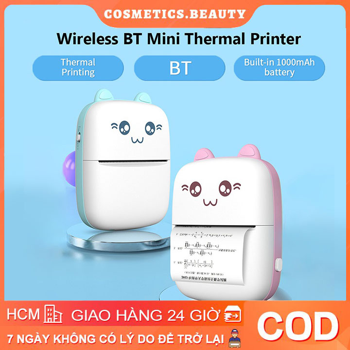 Vận chuyển nhanhMáy In Mini Bluetooth Máy In Nhãn In Nhiệt/Không Mực Cho Điện Thoại Di Động Nhãn Dán Thẻ Ảnh Ghi Nhãn Giấy Trái Phiếu Sinh Viên Tài Liệu Ghi Nhớ Nhãn Ảnh