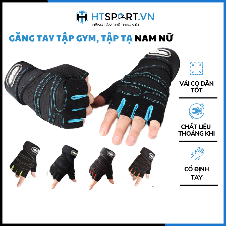 [HCM]Găng Tay Tập Gym Nam Bao Tay Thể Hình Tập Tạ Thể Thao Chính Hãng Giá Tốt