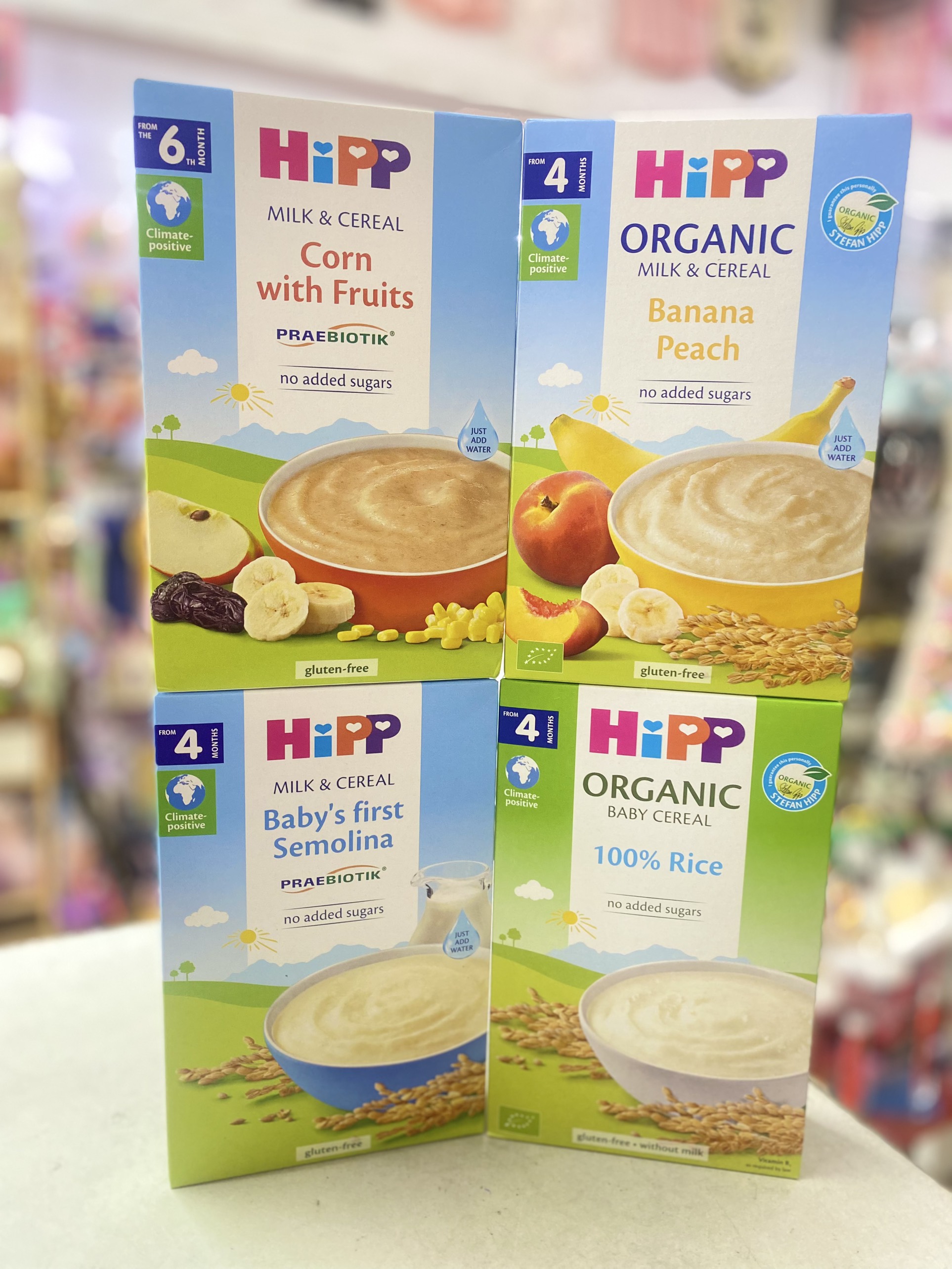 Bột Ăn Dặm Dinh Dưỡng HiPP Organic Đủ Các Vị Cho Trẻ Từ 4 Tháng Tuổi