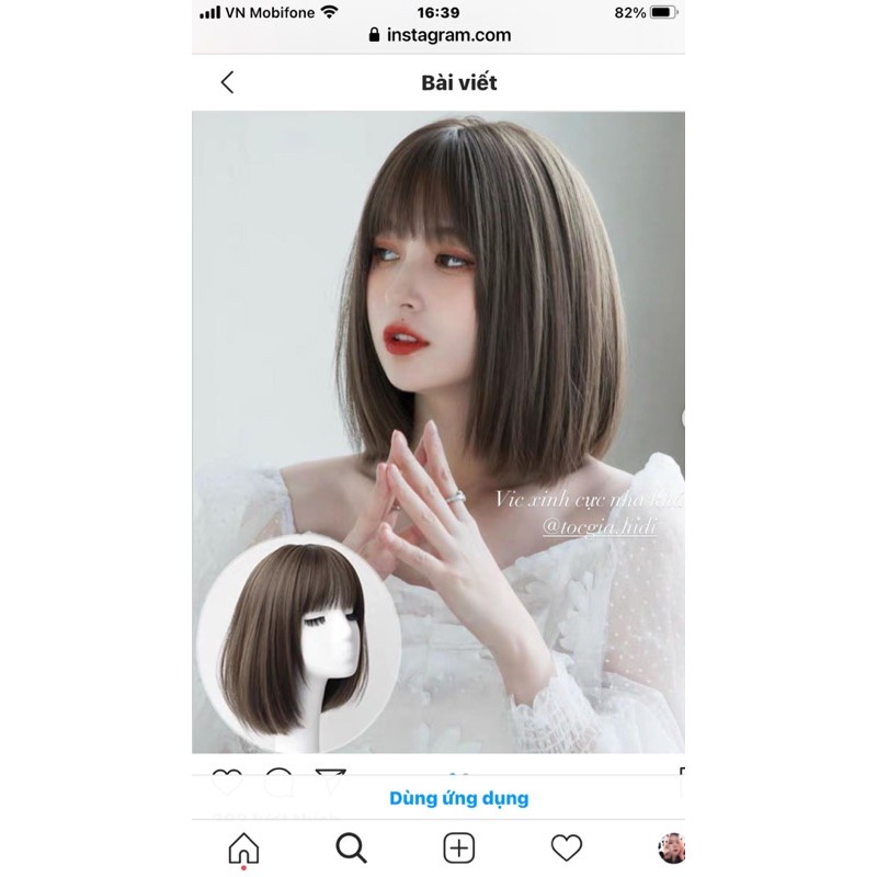 Tóc giả nguyên đầu vic thẳng