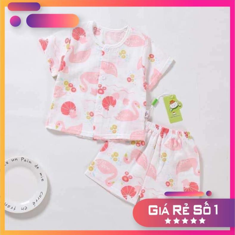 Quần áo trẻ em ⚡️  ⚡️ Bộ xô Aden Anais mùa hè cho bé vải sợi bông tự nhiên cho bé từ 5-23 kg