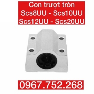 CON TRƯỢT TRÒN SCS8UU SCS10UU SCS12UU SCS20UU cho máy in 3D CNC