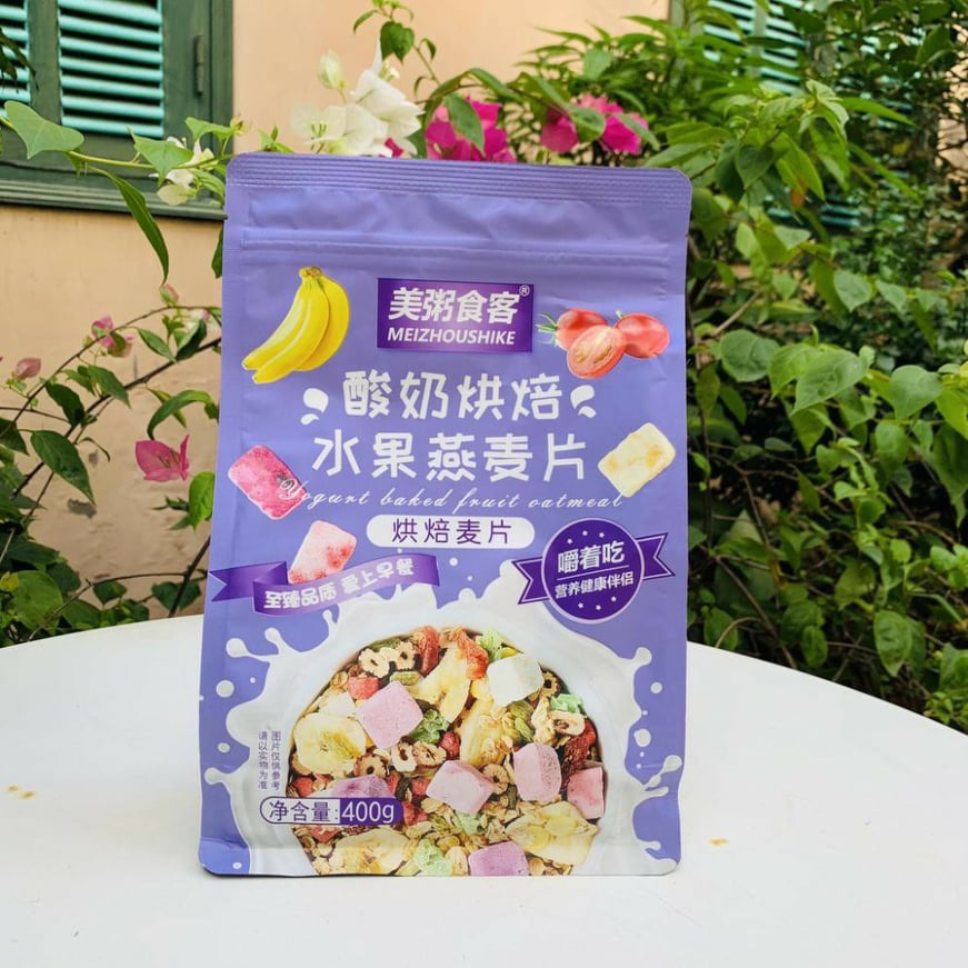 Ngũ cốc hoa quả sữa chua khô tím 400g