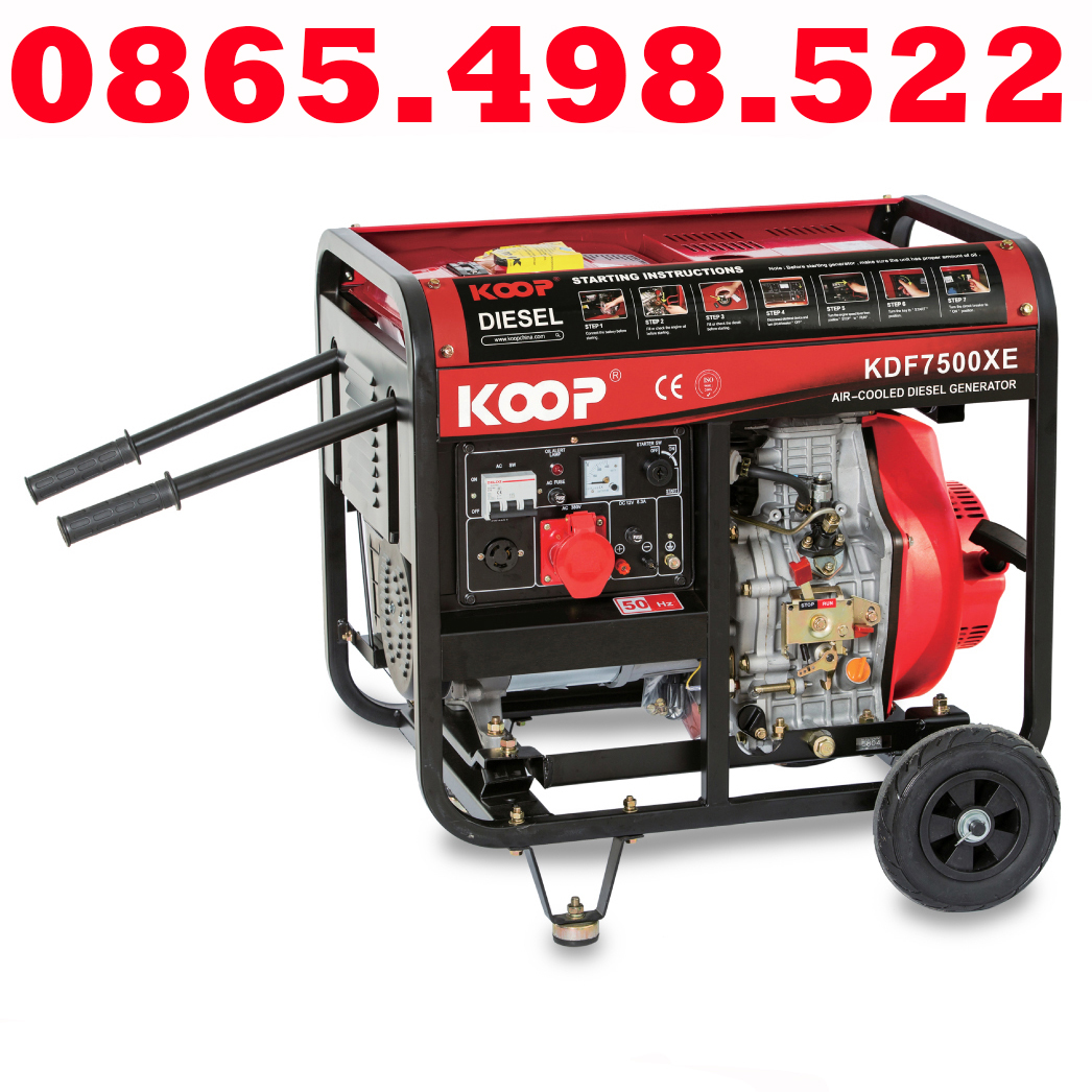 Máy phát điện chạy dầu 5kw koop kdf7500xe