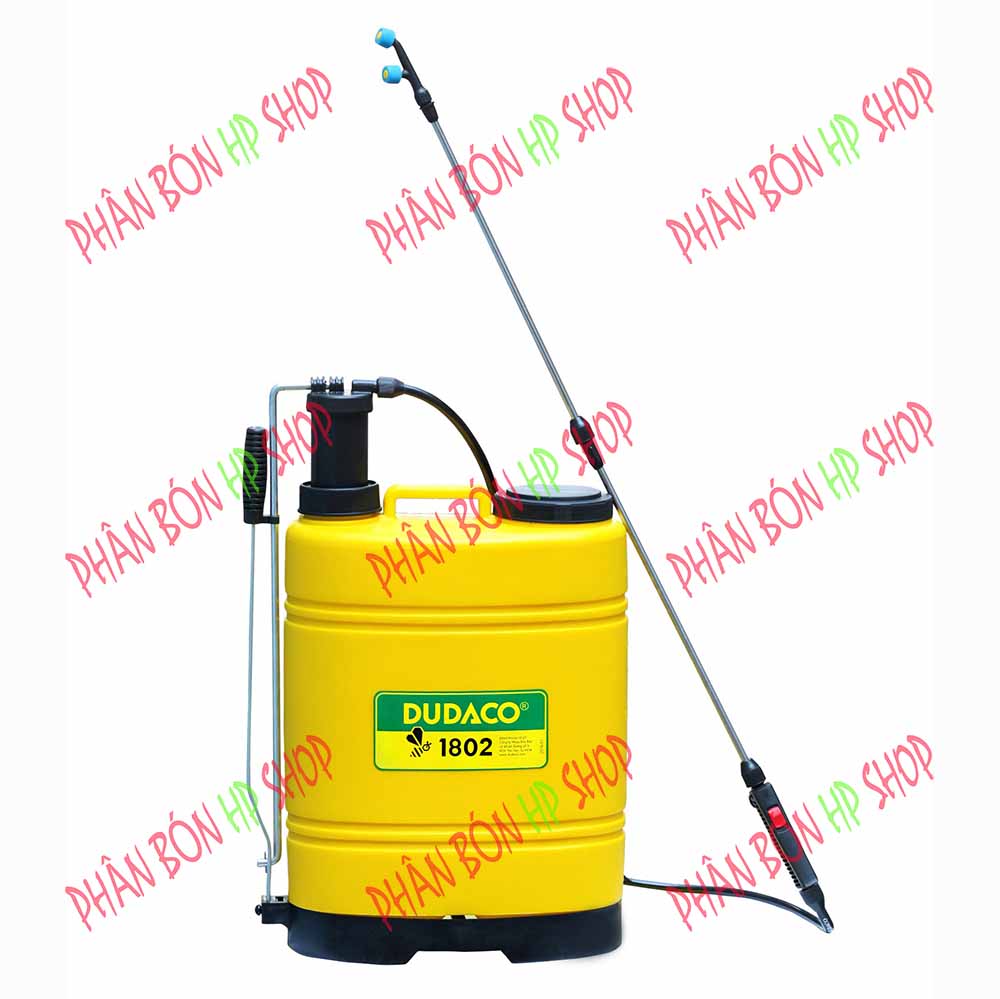 Bình Bơm phun thuốc trừ sâu Dudaco 1802 18 lít (Vàng. Chất lượng ổn định giúp bà con tiết kiệm chi phí