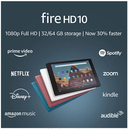 Máy tính bảng kindle fire hd 10 - 2019 - đời mới nhất 9th - dung lượng 64gb tích hợp trợ lý ảo alexa