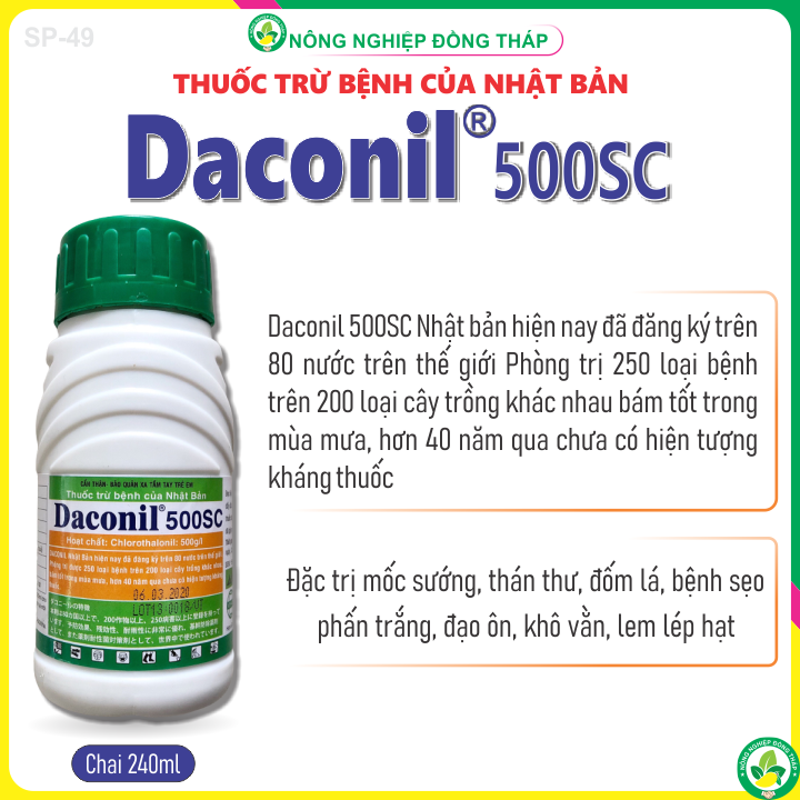 Trừ bệnh daconil 500sc