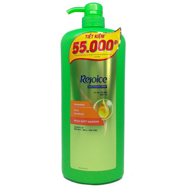 [HCM]Dầu Gội Rejoice Siêu Mượt Chai 1200ml
