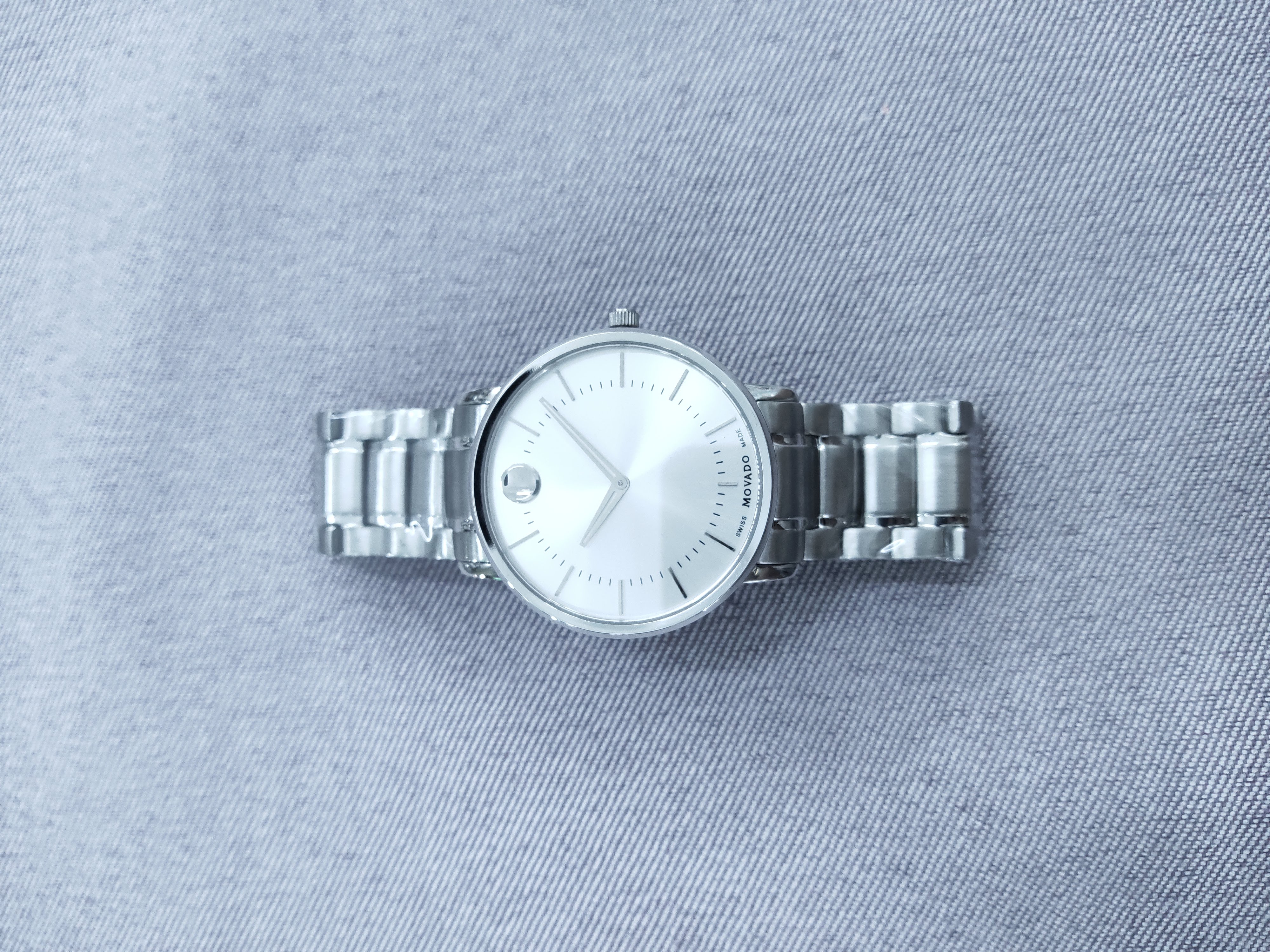 Đồng hồ nam - movado - đồng hồ cao cấp, chống nước, chống xước, màu vàng, trắng, đen
