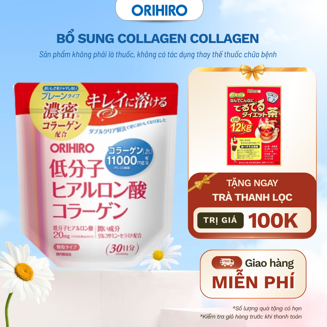 TPBSLĐ Bột Collagen Hyaluronic Acid Orihiro - ORIHIRO NHẬT BẢN CHÍNH HÃNG