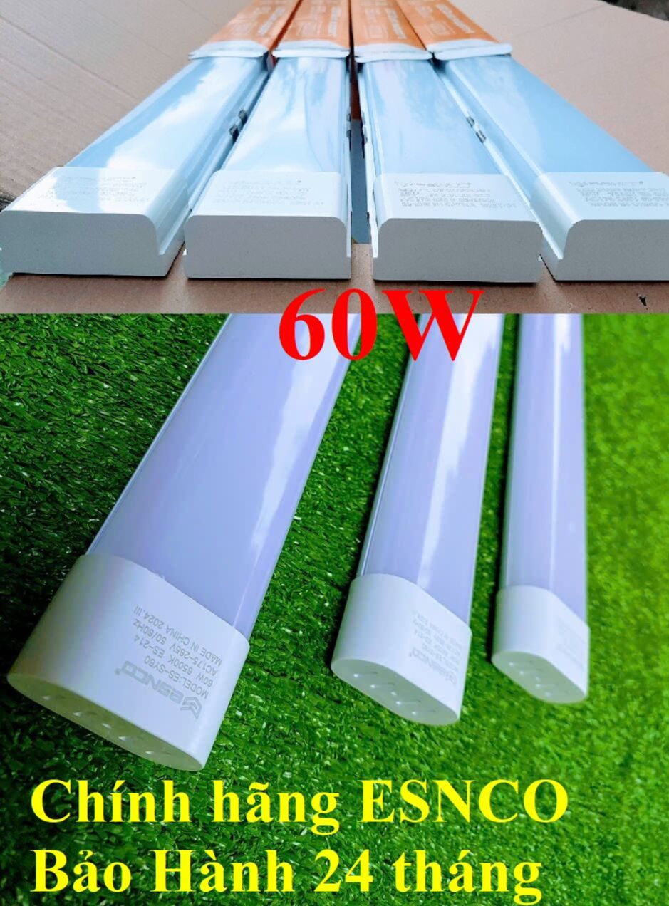 Bóng đèn led bán nguyệt 1m2 60W ESNCO đầu vuông hoặc tròn siêu sáng 7000K  vui lòng đặt mua từ 2 sp  