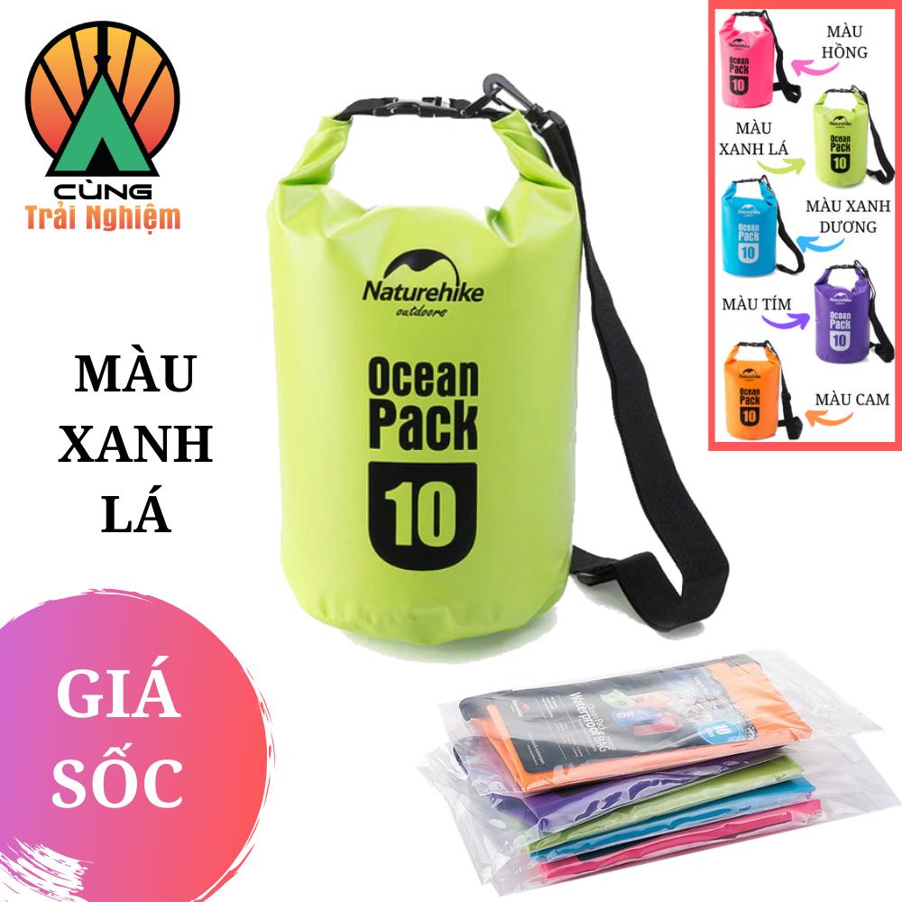 Túi Chống Nước 10L NatureHike (có quai đeo) NH15M010-J, Dành Cho Đi Biển, Bơi, Sup, Kayak